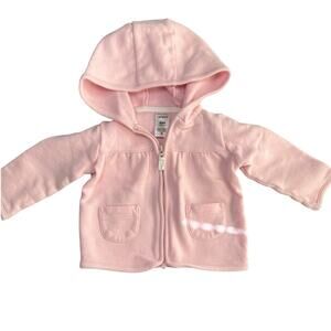 Carter's Jacket Baby Girl Zip Up Hooded Pink 6 Months